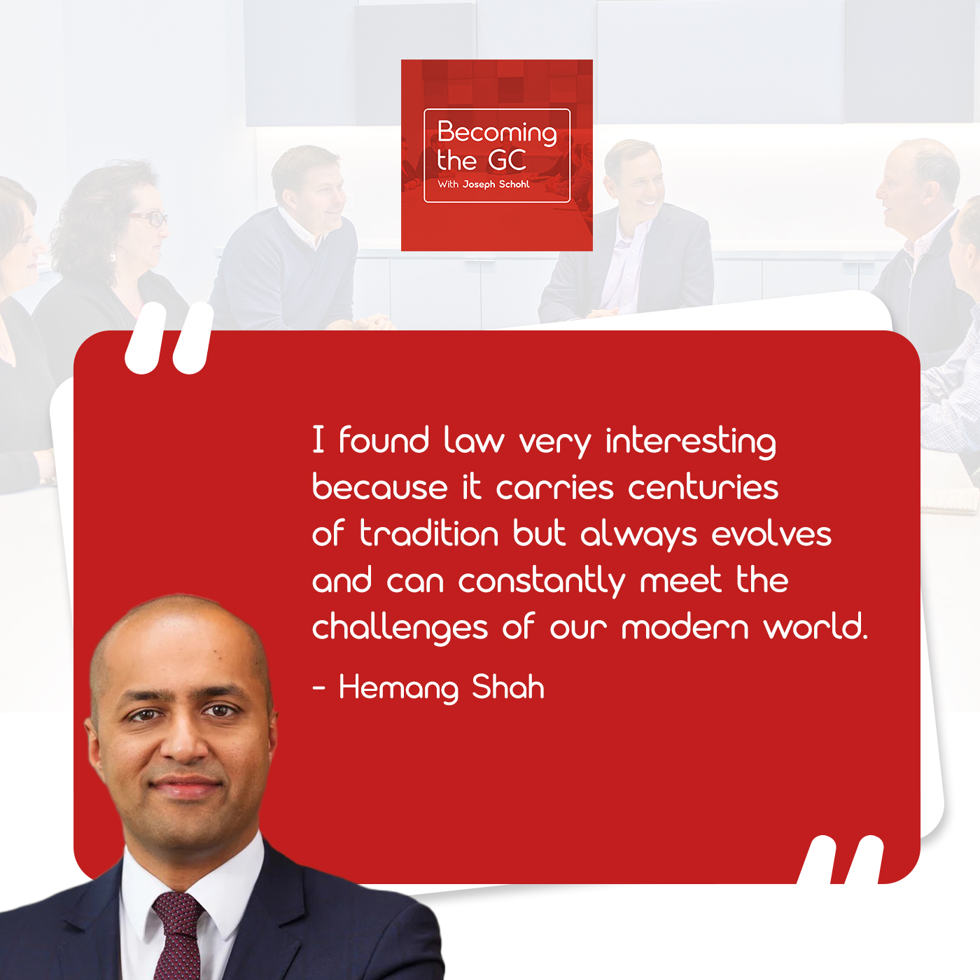 Becoming the GC - Joseph Schohl | Hemang Shah | Corporate Law