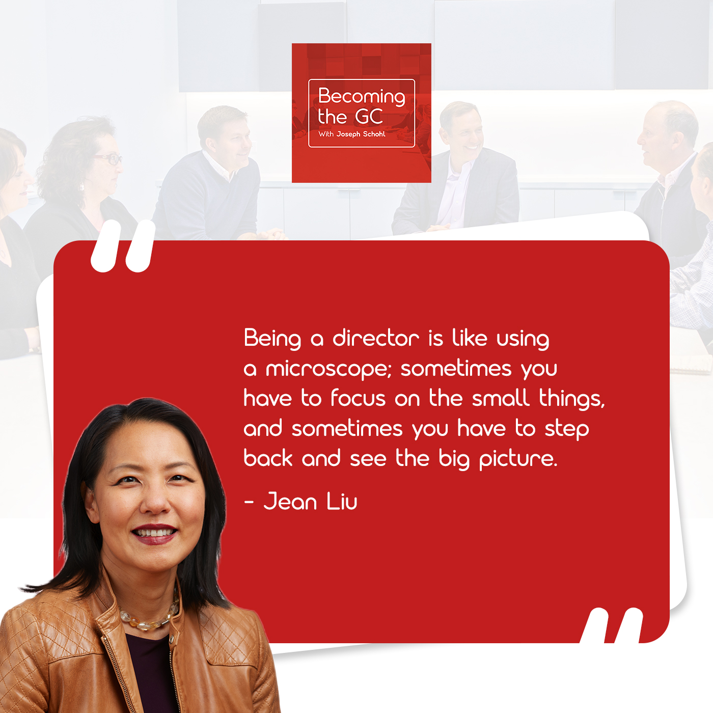 Becoming the GC - Joseph Schohl | Jean Liu | Biotech Leadership
