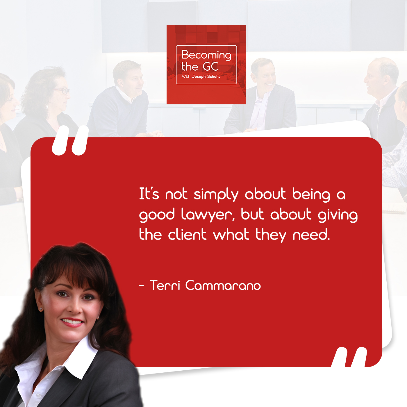 Becoming the GC - Joseph Schohl | Terri Cammarano | Healthcare Law